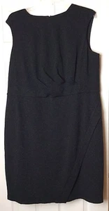 London Times Women's Plus Size 20W Dress Sheath, Sleeveless, Faux Wrap NEW - Picture 1 of 9