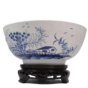 Worcester Porcelain Bowl Rock Strata Island Pattern 1st Period w23 Circa 1770 - Picture 1 of 18