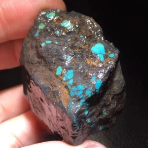 100 % natürliche Wolke Bergblau grün türkis grobe Probe 66G - Bild 1 von 7