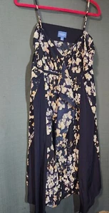 NWOT Simply Vera Vera Wang Blue Floral Sleeveless Dress Size XL - Picture 1 of 3