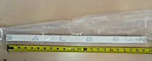 1=SALEEN DOOR LETTER 89-98 SILVER decal oem orig - Foto 1 di 1
