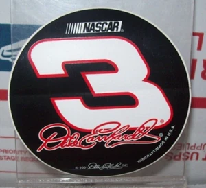 DALE EARNHARDT SR #3 WINCRAFT 2001 RACING NASCAR 3" ROUND DECAL STICKER - Picture 1 of 1