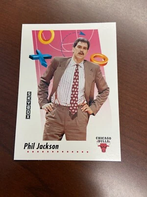 PHIL JACKSON 1991-92 SkyBox Basketball Card #381 NEAR MINT FREE SHIPPING - Image 1 of 2