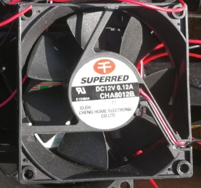 10x / 10 Pcs 80x25 mm 12VDC Fans 2-pin Low Noise CHA8012B / ... / US Seller - Image 1 of 4