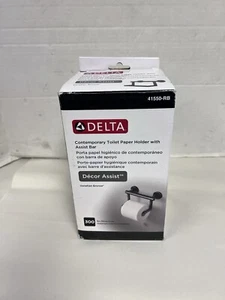 Neu Delta moderner Toilettenpapierhalter Assist Bar 41550 venezianische Bronze - Bild 1 von 10