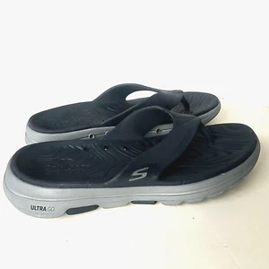 Skechers GOwalk 5 Cabana anthrazit Herren Synthetik Sandalen 10 UK - Bild 1 von 12