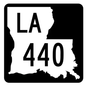 Letrero de ruta de carretera Louisiana State Highway 440 calcomanía calcomanía R5963 - Imagen 1 de 1