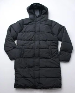 The Children's Place Girl's Quilted Long Hoodie Puffer Jacket MP9 Black Size XL - Picture 1 of 4