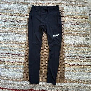 Hoka One One Performance Stretch Running Tights Black Men’s Size Large L - Picture 1 of 3