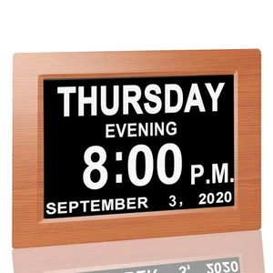 【New 2024】 Digital Calendar Alarm Day Clock - with 8" Large Screen Display, a... - Picture 1 of 5