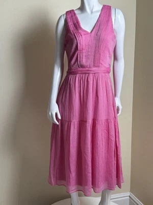 $139 DKNY Women’s Pink Maxi Dress Sz 8    (B.099) - Image 1 of 4
