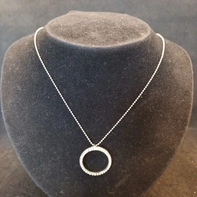 LDADPR Collana tono argento con ciondolo catena a sfera (31) - Immagine 1 di 4