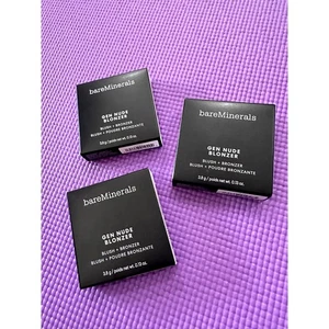 3 bareMinerals Gen Nude Blonzer Bundle Set of 3 Blush Bronzer Kiss of Pink, more - Picture 1 of 5