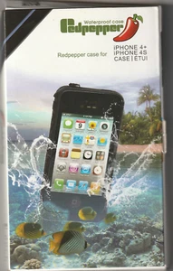 RedPepper Waterproof Case for iPhone 4 and 4s - gray and Black - Picture 1 of 7