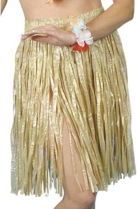 Ladies Hawaiian Natural Coloured Hula Skirt - Image 1 of 1