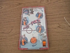 Vintage 1987 PASS THE PUCK Pocket Pinball Game Mini Hand Held~Milton Bradley - Picture 1 of 3