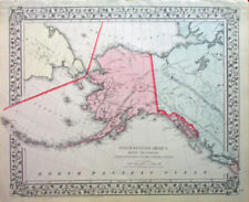 1871 S.A. Mitchell "Northwestern America..." [ALASKA] Original 