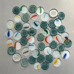 50 biglie piatte giapponesi OHAJIKI AUTENTICHE VINTAGE ⭐️ Giappone VETRO MARE 1960 ⭐️ #2 - Foto 1 di 9