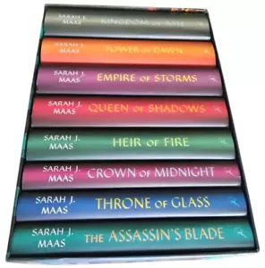 NEW Throne of Glass Hardcover complete Boxed set of 8 books by Sarah J Maas - Picture 1 of 13