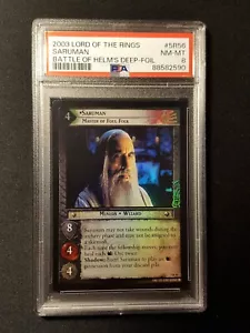 Saruman, Master of Foul Folk Foil PSA 8 NM-MT 5R56 Lord of the Rings TCG - Picture 1 of 4
