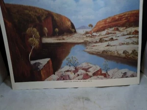 Australian Art Ormiston Gorge By Hank Guth, Lithograph - Picture 1 of 3