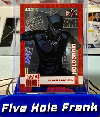 2020-21 Upper Deck Marvel Annual Black Panther Hologram /21 #27 - Image 1 of 3