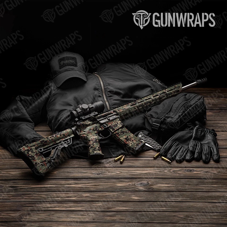 GunWraps Digital Militant Copper Premium AR-15 Vinyl Gun Wrap Skin Matte USA - Image 1 of 1