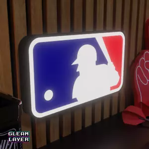Letrero RGB de caja de luz LED de béisbol de Grandes Ligas MLB - Imagen 1 de 5