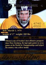 1996 Edge Ice Future Legends Autographed #4 Marcus Nilsson