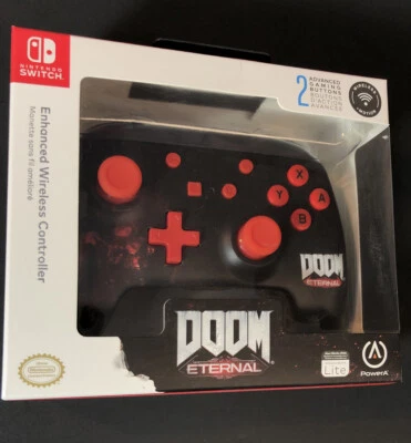 Official Nintendo Switch Enhanced Wireless Controller [ Doom Eternal ] NEW - Image 1 of 4