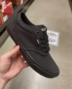 Vans ATWOOD BLACK/BLACK CANVAS Sneaker Men's 10.5 EU 44 VN000TUY186 - Picture 1 of 5