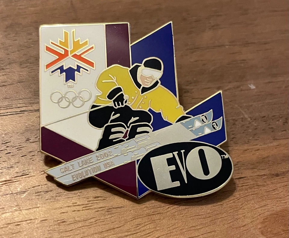 Salt Lake City EVO Skiing Evolution Skis Olympic Pin - Image 1 of 1