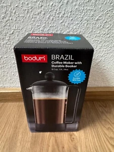 Bodum BRAZIL Kaffeebereiter 8 Tassen 1 L French Press Edelstahl-Filter *NEU/OVP* - Bild 1 von 4