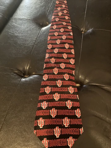 Indiana University Hoosiers tie RM Sport necktie NCAA Ralph Marlin Cover