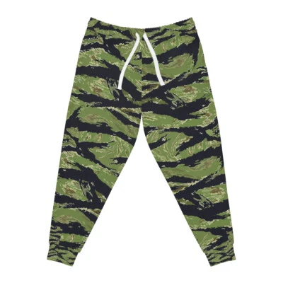 Joggers deportivos (AOP) - camuflaje a rayas de tigre jungla Foto 1 de 4