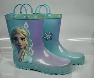 Disney Frozen Rain Boots Girls Youth 2-3 NEW - Picture 1 of 3