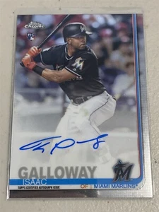 ISAAC GALLOWAY marlins 2019 Topps Chrome Rookie AUTO Autograph (BB4) - Picture 1 of 2
