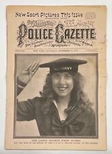 1917 Police Gazette w/ Shoeless Joe Jackson NYPD Boxers VERY RARE