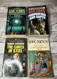 Lot of 4 Isaac Asimov Science Fiction Fantasy Vintage Paperbacks 2 RARE Titles! - Picture 1 of 19