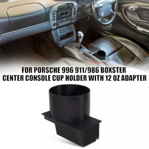 Mittelkonsole Getränkehalter mit 12oz Adapter für Porsche 996 911 / 986 Boxster - Picture 1 of 7
