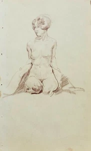 William Greengrass (1896-1970), Study of a Female Nude, Pastel - Picture 1 of 1