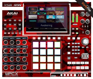 Piel Akai MPC-X SE | Rojo camuflaje | Calcomanía protectora | StyleFlip Skins - Imagen 1 de 1