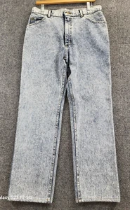 Vintage Lee Riders Denim Jeans Herren ACTUAL SIZE 33x30 Acid Stone Wash Straight - Bild 1 von 13