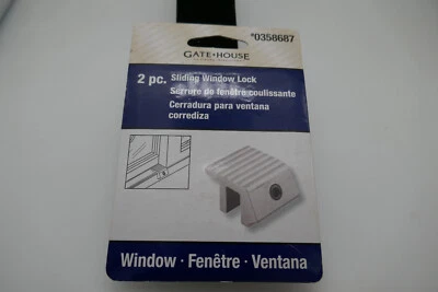 2 Gatehouse Tamper Resistant Aluminum Sliding Window Locks - 0358687 - Image 1 of 2