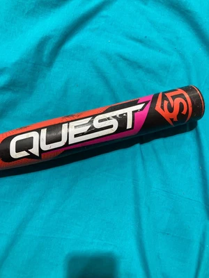 Bate rojo Louisville Slugger Quest 2022 (-12) aleación 18 oz 30" (usado) Foto 1 de 4