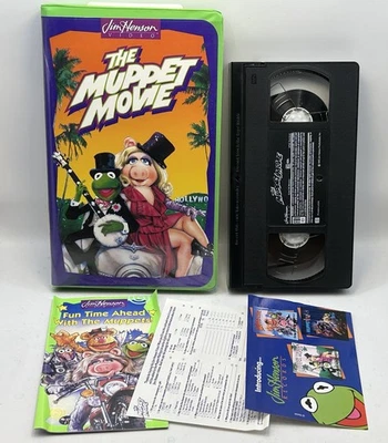 The Muppet Movie VHS 1995 Henson Video Tape 90s Inserts VTG Clamshell Nearly New - Image 1 of 4