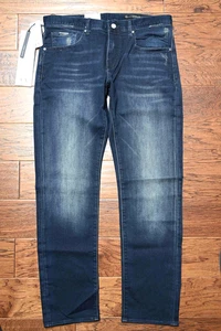 Armani Exchange A|X J13 Men's Slim Fit Dark Blue Stretch Cotton Jeans 32S 32X30 - Picture 1 of 11