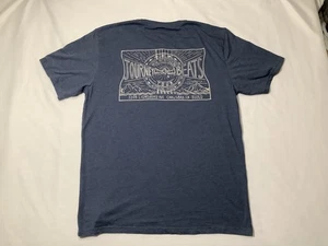 Camisa prAna Para Hombres XL Azul Journey Beats Tour 2020 Gráfica Cuello Redondo Algodón Orgánico - Imagen 1 de 8