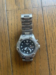 Seiko Titanium Divers Watch 200M Scuba with 5M43OB40 Used Needs Battery - Picture 1 of 3