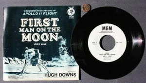 1969 NASA Apollo 11 Neil Armstrong Buzz Aldrin Mike Collins MGM 45 Record COOL-- - Picture 1 of 1